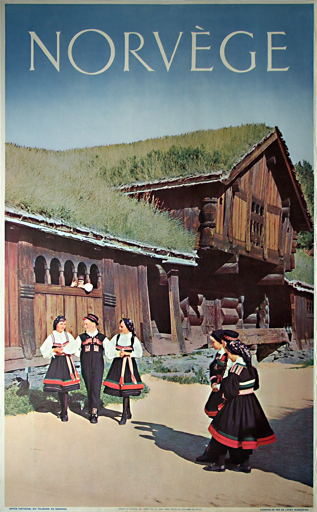 Original Vintage Poster Norvege For Sale At Posterteam Com